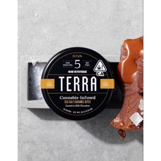 Kiva | Terra Bites Milk Chocolate | Sea Salt Caramel - 100MG