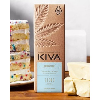 Kiva | Bar White Chocolate | Birthday Cake | 100MG