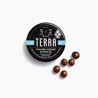 Kiva | Terra Bites Milk Chocolate | Milk And Cookies | 100MG