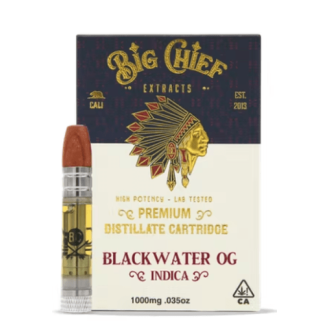 Big Chief THC Cartridge 1G - Black Water OG THC