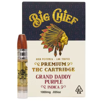 Big Chief THC Cartridge 1G - Grand Daddy Purple