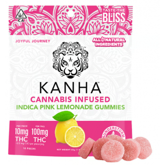 KANHA- THC - Classic Indica Pink Lemonade 100mg (10 mg/each)