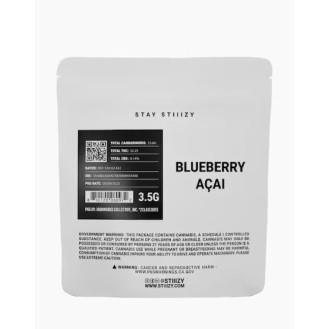 STIIIZY | Mylar | White | Blueberry Acai | 3.5g