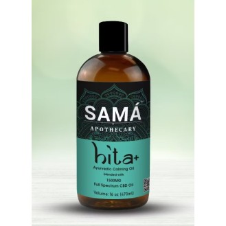 Samá Hita+™ Ayurvedic Calming Oil with 1500MG CBD (16 Oz)