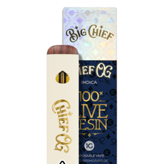 Big Chief 100% Live Resin Disposable 1G - Chief OG