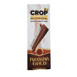 CROP KINGZ Organic Hemp Wraps - HAVANA GOLD  | 2 Wraps/Pack
