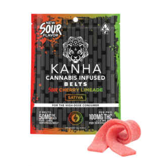 KANHA- THC - Classic Sativa Sour Belt Cherry Limeade 100mg (50 mg/each)