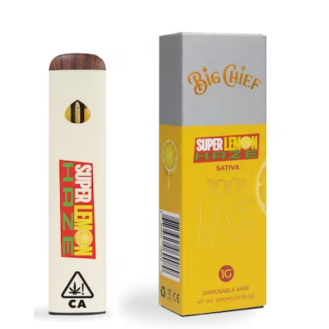 Big Chief 100% Live Resin Disposable 1G - Super Lemon Haze